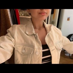 Forever 21 White Jean Jacket.
